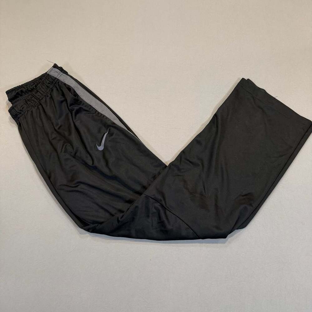 Nike Track Pants Size L Black Gray Athletic Sweatpants